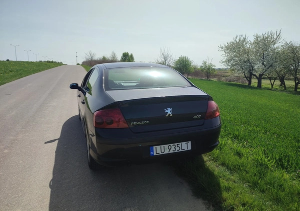 Peugeot 407 cena 7800 przebieg: 229000, rok produkcji 2006 z Lublin małe 67